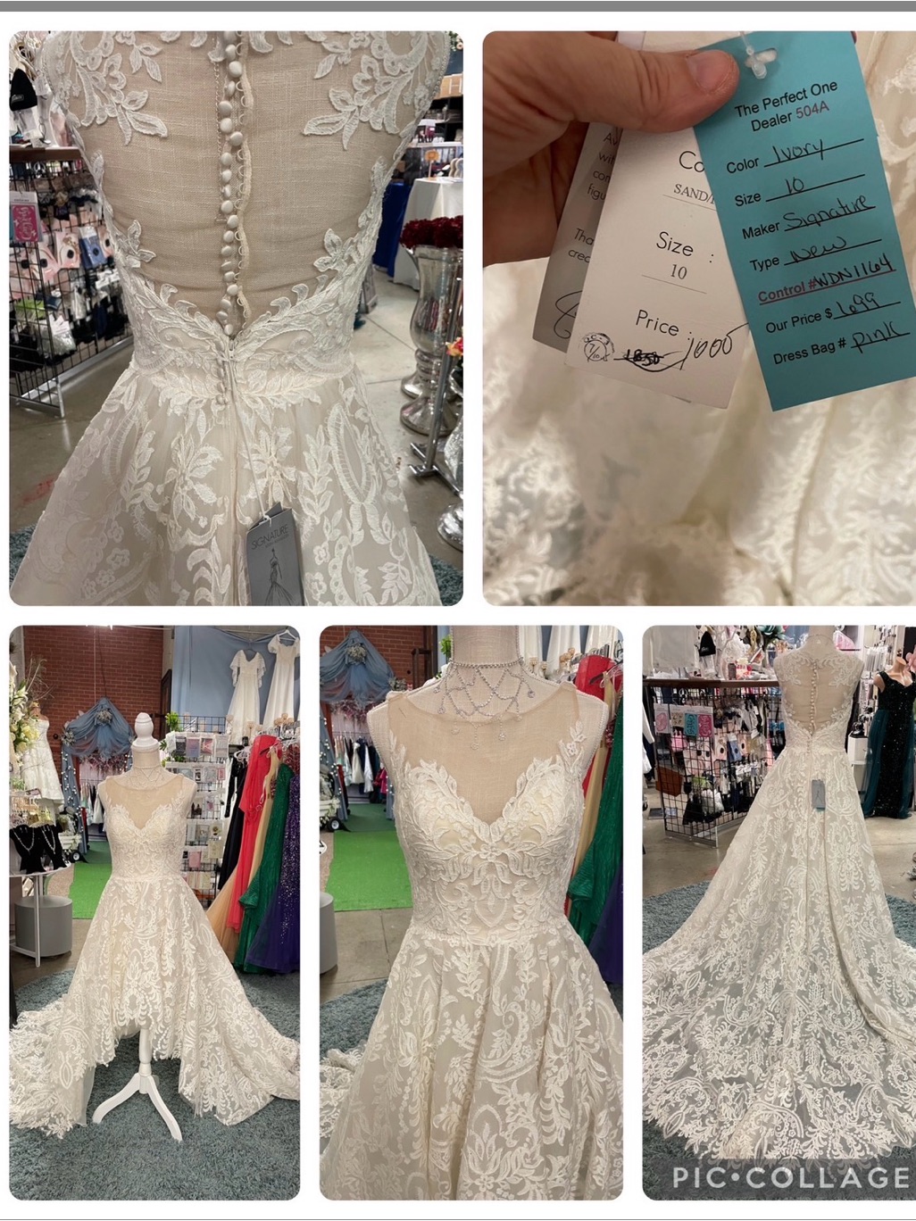 Ivory Lace A-Line Bridal Gown